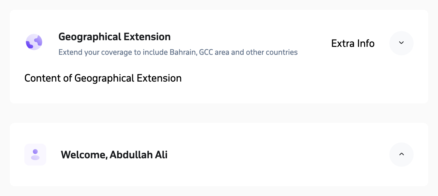 Accordion component