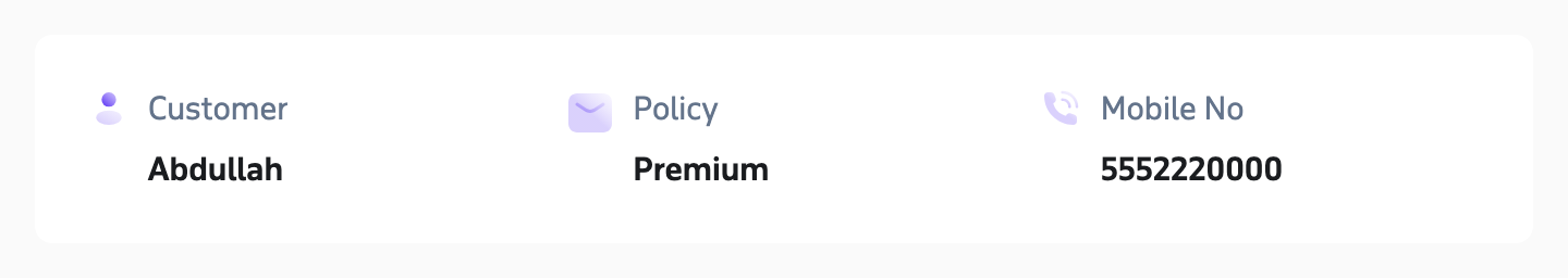Data Overview component