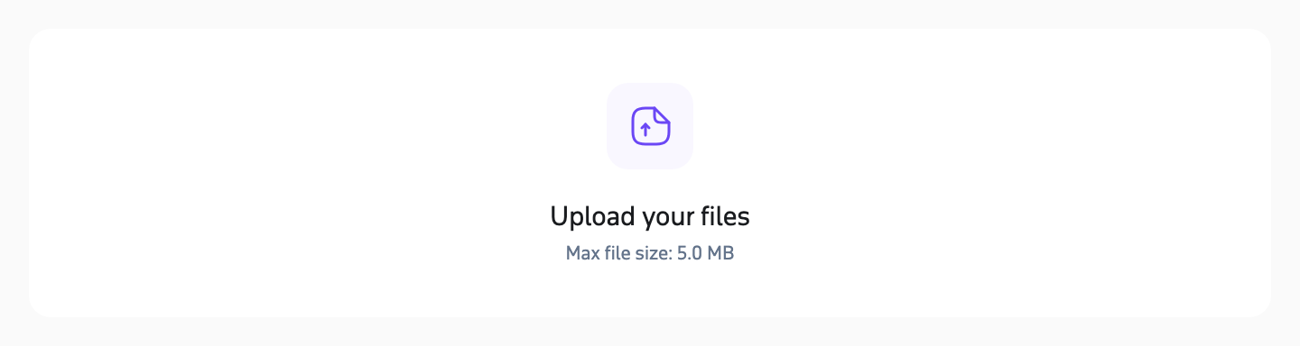 File Upload component