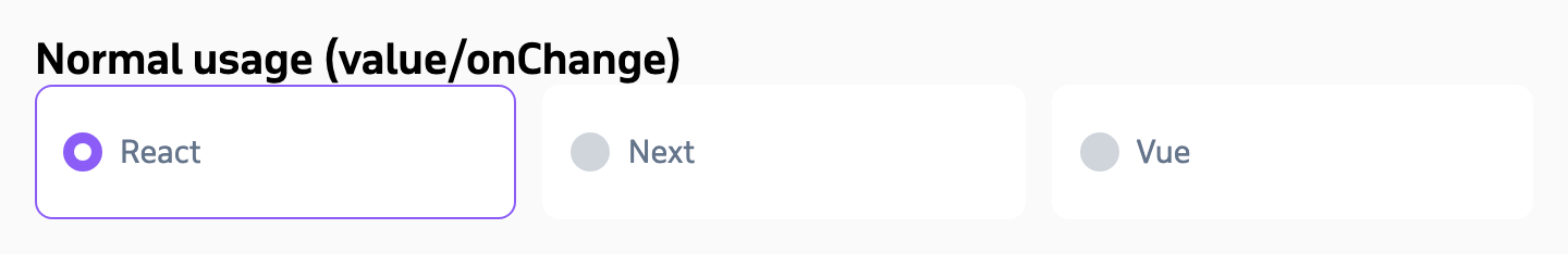 Radio Button component